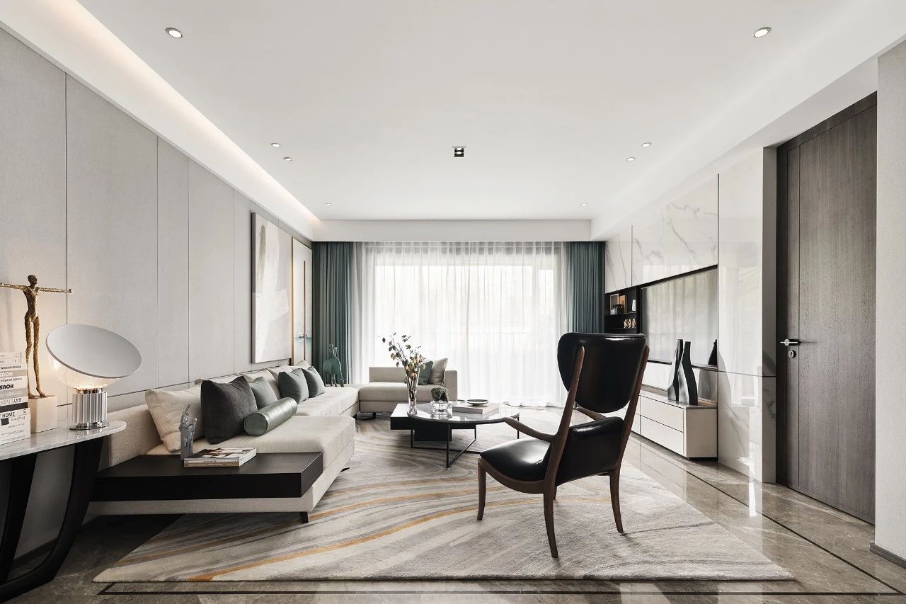 現(xiàn)代輕奢風(fēng)格室內(nèi)設(shè)計(jì)家裝案例-客廳 現(xiàn)代輕奢風(fēng)格室內(nèi)設(shè)計(jì)家裝案例-客廳