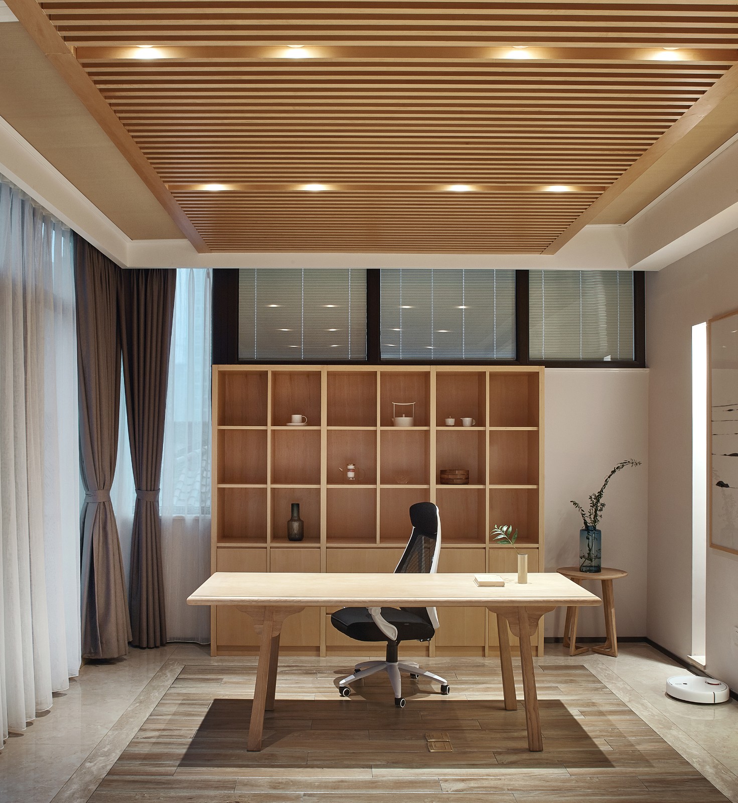 佛山裝修公司新中式風格別墅裝修效果圖-書房 佛山裝修公司新中式風格別墅裝修效果圖-書房