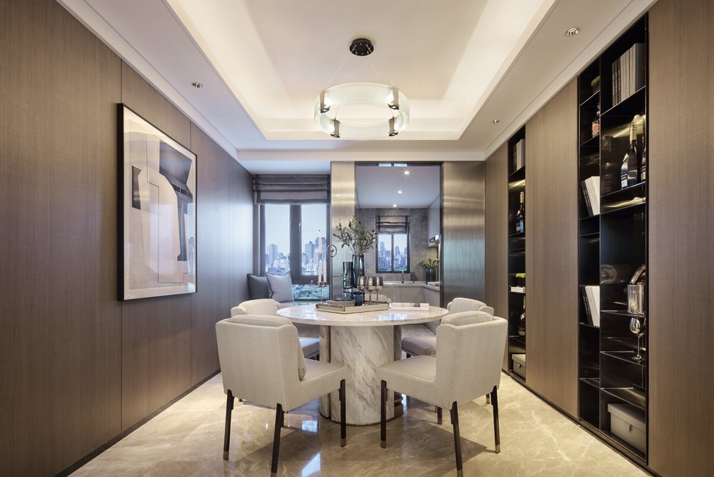 現(xiàn)代輕奢風(fēng)格室內(nèi)設(shè)計(jì)家裝案例-餐廳 現(xiàn)代輕奢風(fēng)格室內(nèi)設(shè)計(jì)家裝案例-餐廳