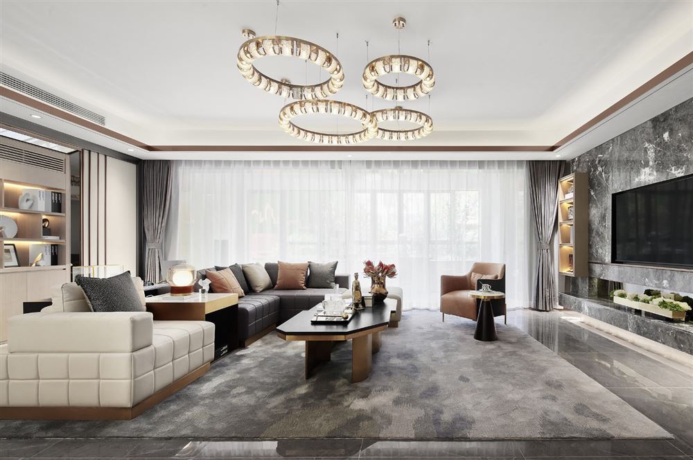 佛山市雅居樂萬象郡輕奢風(fēng)格四居室裝修案例