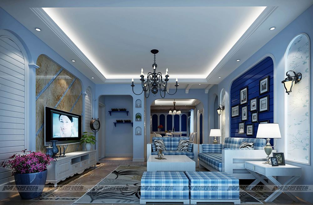 茂名市金源時代北歐風(fēng)格三居室裝修案例