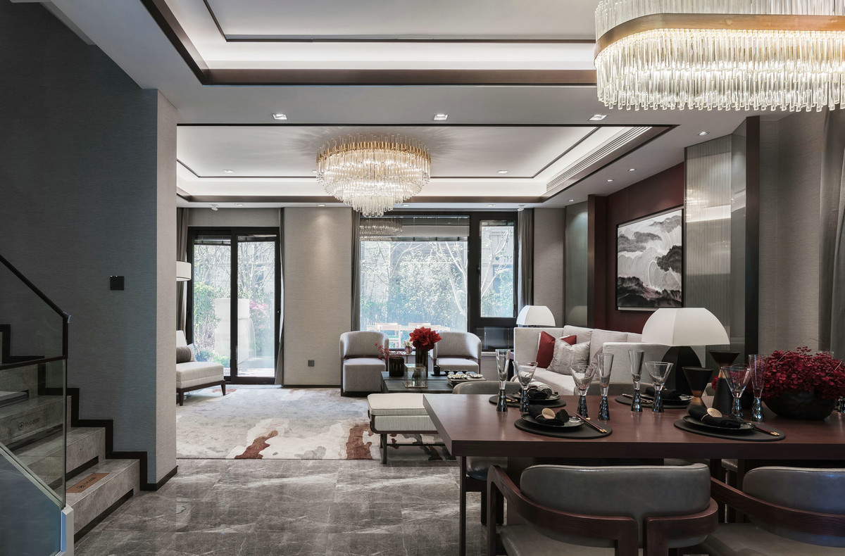 新中式風(fēng)格別墅室內(nèi)設(shè)計(jì)家裝案例-樓梯間 新中式風(fēng)格別墅室內(nèi)設(shè)計(jì)家裝案例-樓梯間