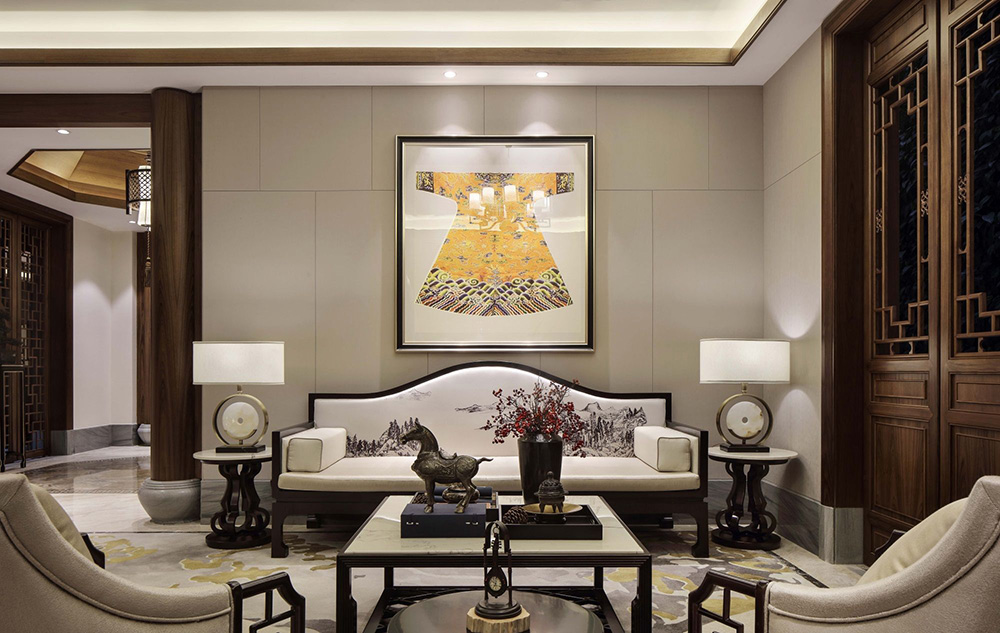 新古典風(fēng)格別墅裝修設(shè)計效果圖-恒大山湖郡別墅450平米-別墅裝修設(shè)計會客室 新古典風(fēng)格別墅裝修設(shè)計效果圖-恒大山湖郡別墅450平米-別墅裝修設(shè)計會客室