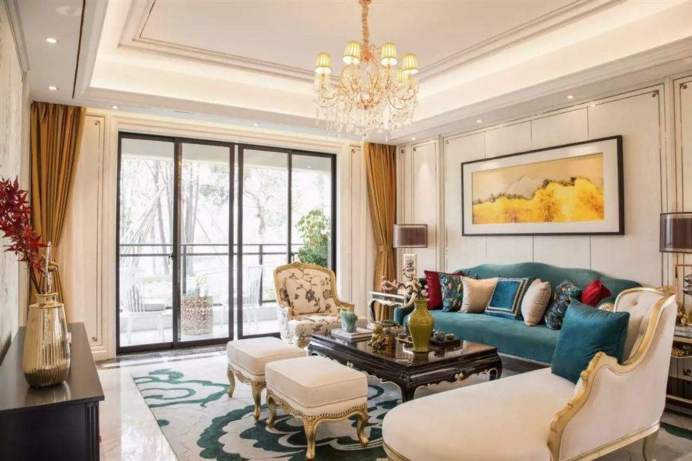 佛山市招商曦岸歐式風(fēng)格四居室裝修案例