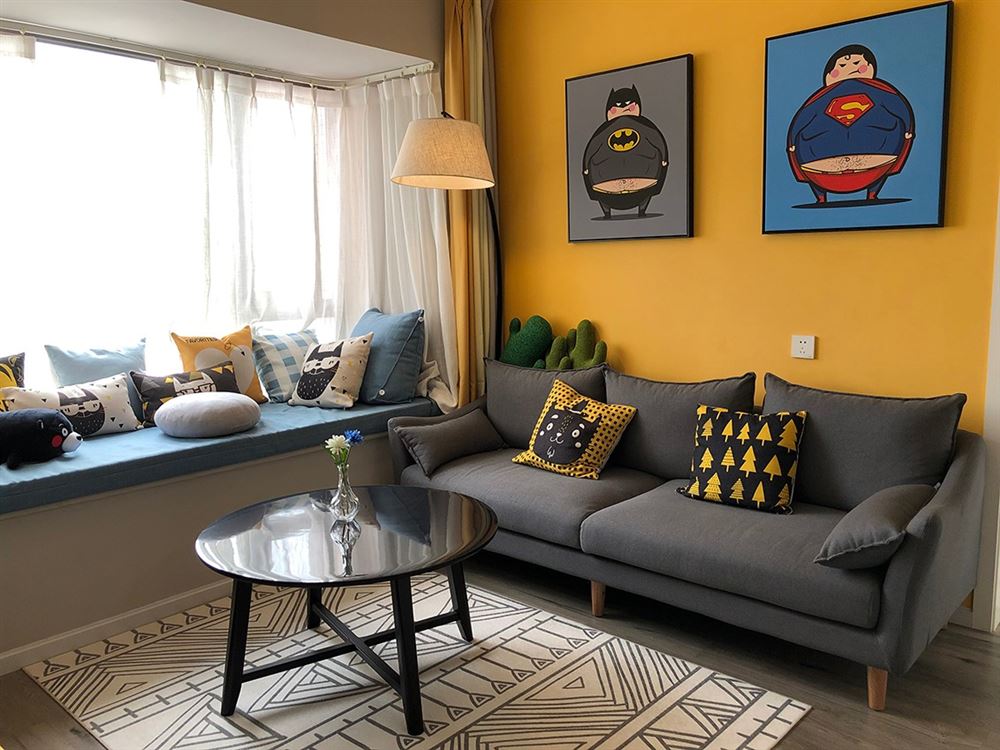 廣州市廟前西街小區(qū)北歐風(fēng)格三居室裝修案例