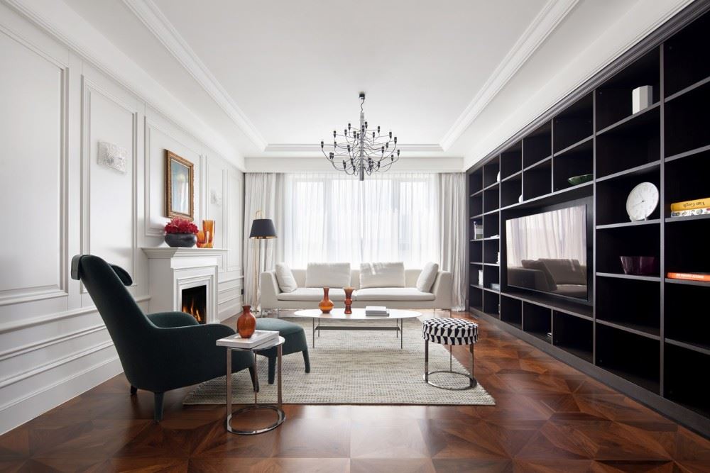 江門市江?；▓@歐式風(fēng)格三居室裝修案例