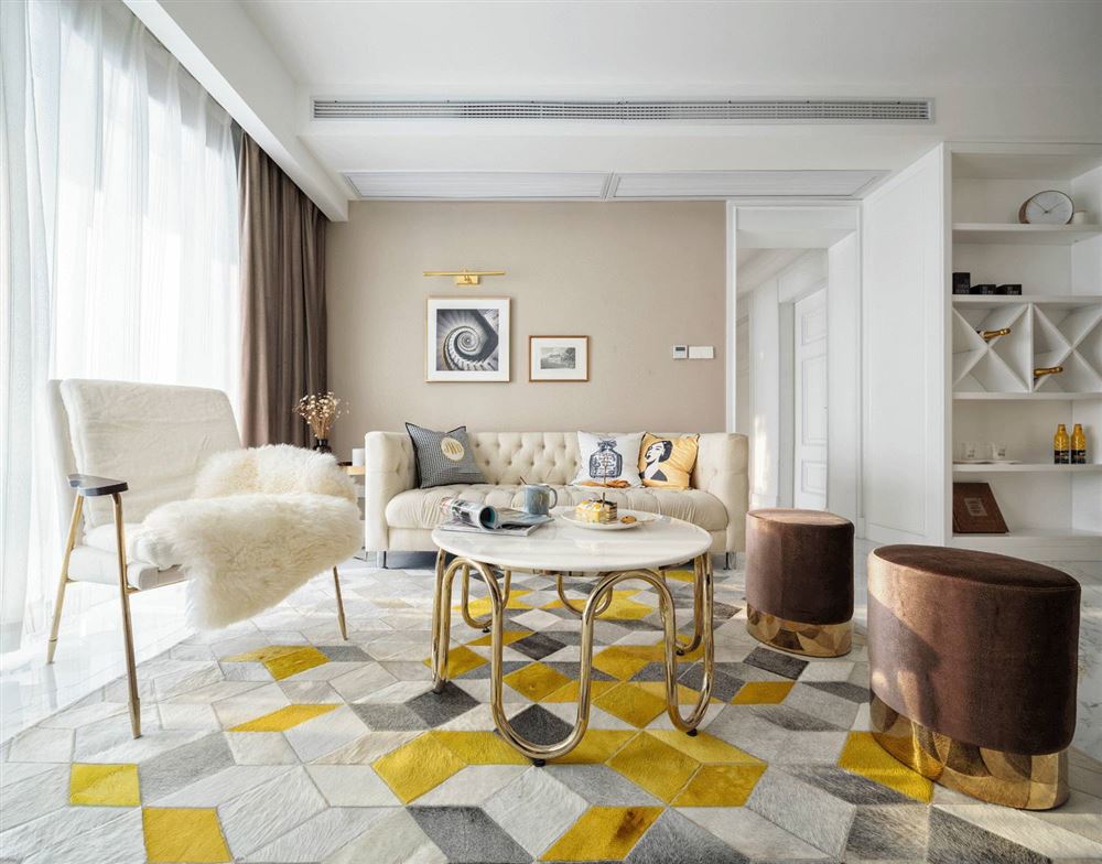 湛江市金牛小區(qū)美式風(fēng)格三居室裝修案例