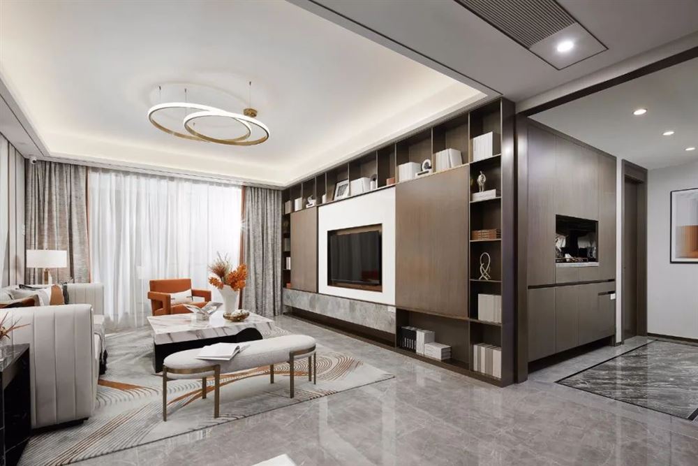 佛山市融創(chuàng)半島壹號現(xiàn)代簡約風(fēng)格四居室裝修案例