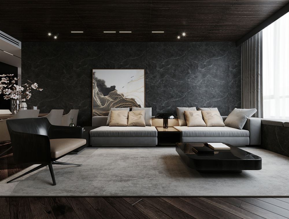 佛山市朝安金茂悅現(xiàn)代簡約風(fēng)格四居室裝修案例