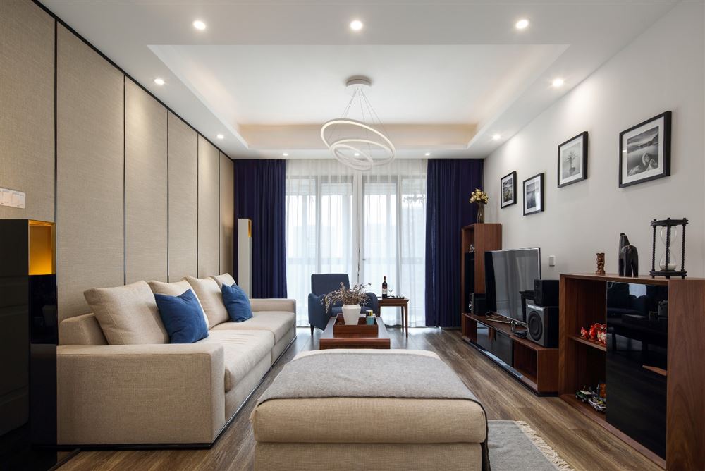 廣州市江南西小區(qū)新中式風格三居室裝修案例