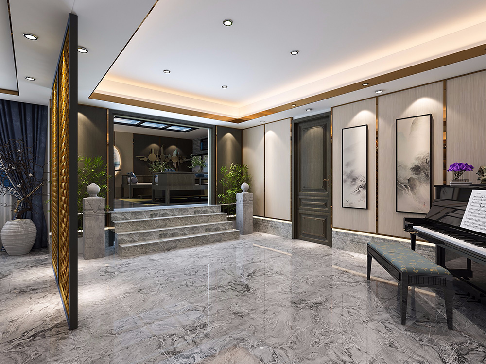 東方神韻新中式別墅裝修效果圖-順德碧桂園豪園別墅310平米-別墅玄關(guān) 東方神韻新中式別墅裝修效果圖-順德碧桂園豪園別墅310平米-別墅玄關(guān)