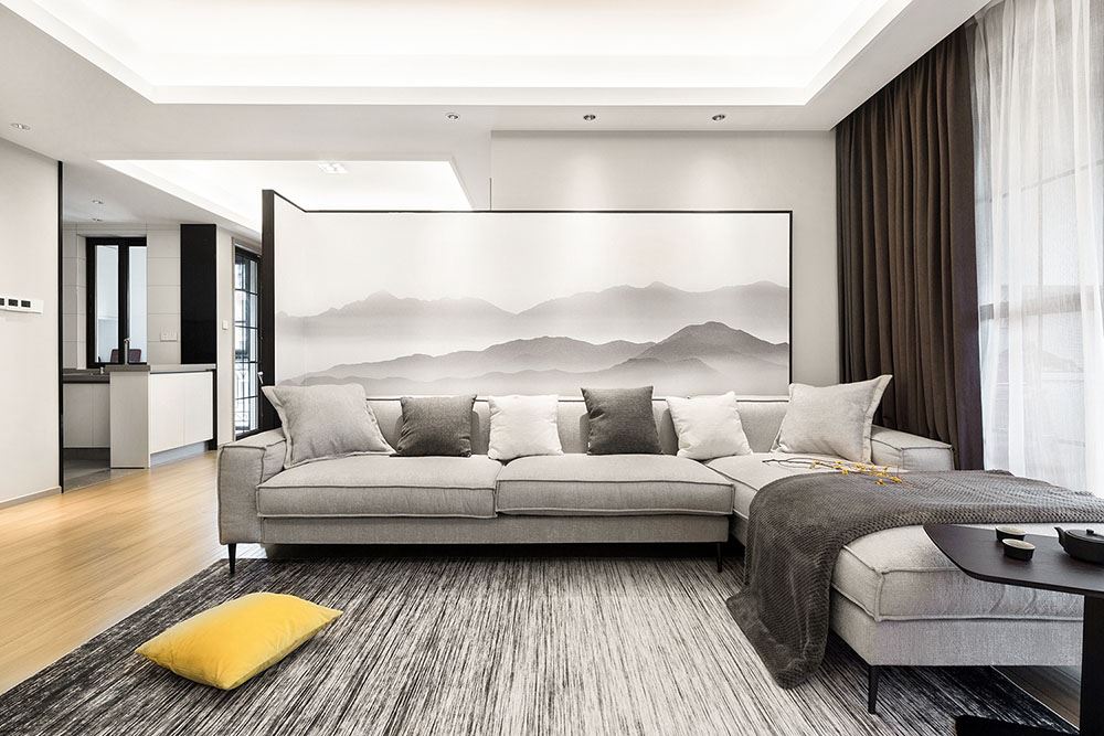 江門(mén)市寶源坊新中式風(fēng)格四居室裝修案例