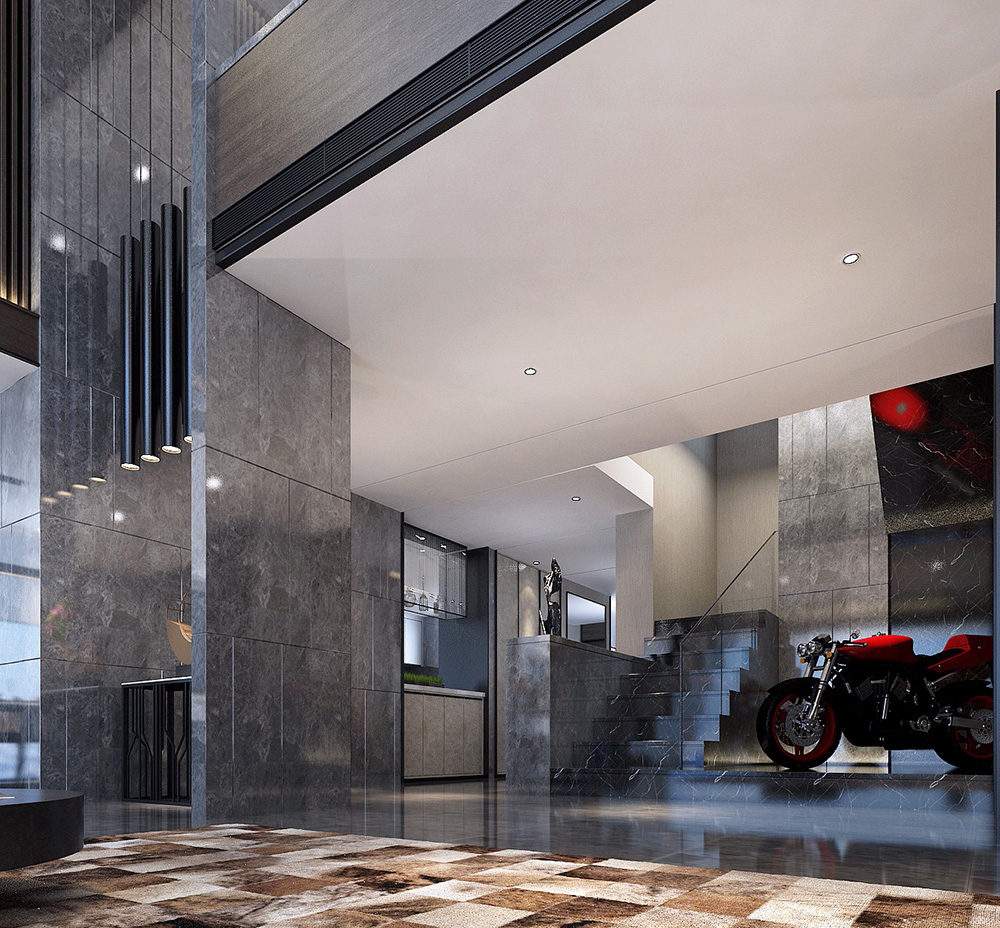 黑白灰現(xiàn)代簡約風格室內裝修效果圖-佛山天湖酈都別墅420平米-別墅客廳裝修 黑白灰現(xiàn)代簡約風格室內裝修效果圖-佛山天湖酈都別墅420平米-別墅客廳裝修