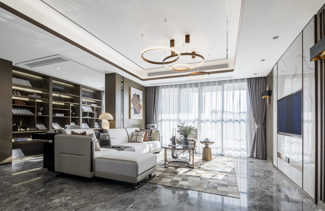 港式風格室內(nèi)家裝案例效果圖-客廳 港式風格室內(nèi)家裝案例效果圖-客廳