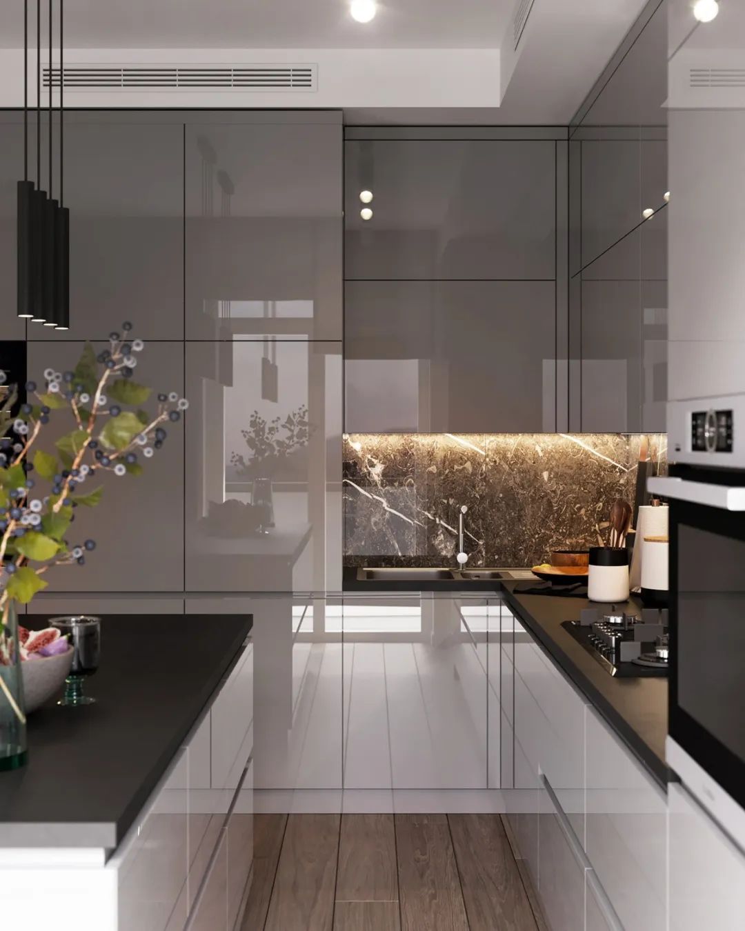 裝修案例現(xiàn)代簡約風(fēng)格室內(nèi)裝修效果圖-廚房 裝修案例現(xiàn)代簡約風(fēng)格室內(nèi)裝修效果圖-廚房