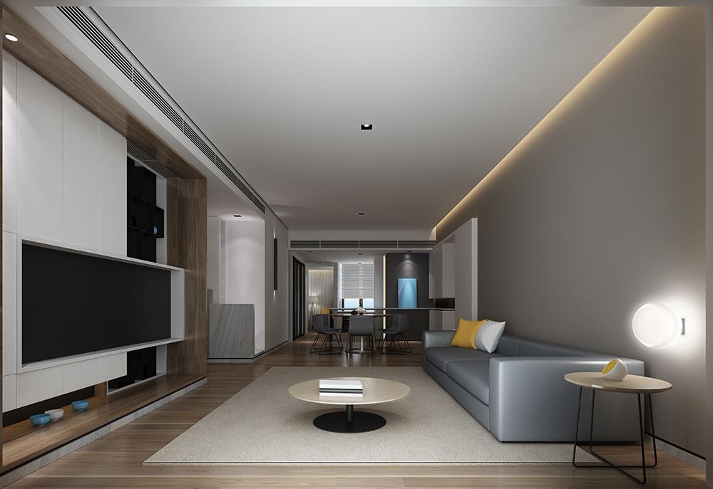 廣州市珊瑚灣畔輕奢風(fēng)格四居室裝修案例