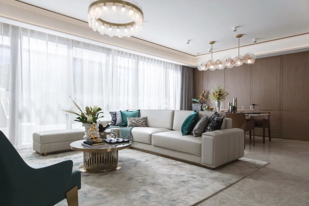 現(xiàn)代輕奢風(fēng)格室內(nèi)設(shè)計(jì)家裝案例-客餐廳 現(xiàn)代輕奢風(fēng)格室內(nèi)設(shè)計(jì)家裝案例-客餐廳