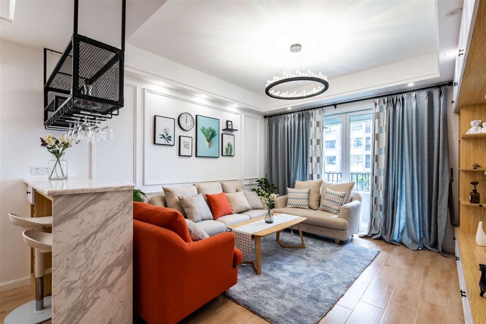 江門市融創(chuàng)御府北歐風(fēng)格三居室裝修案例