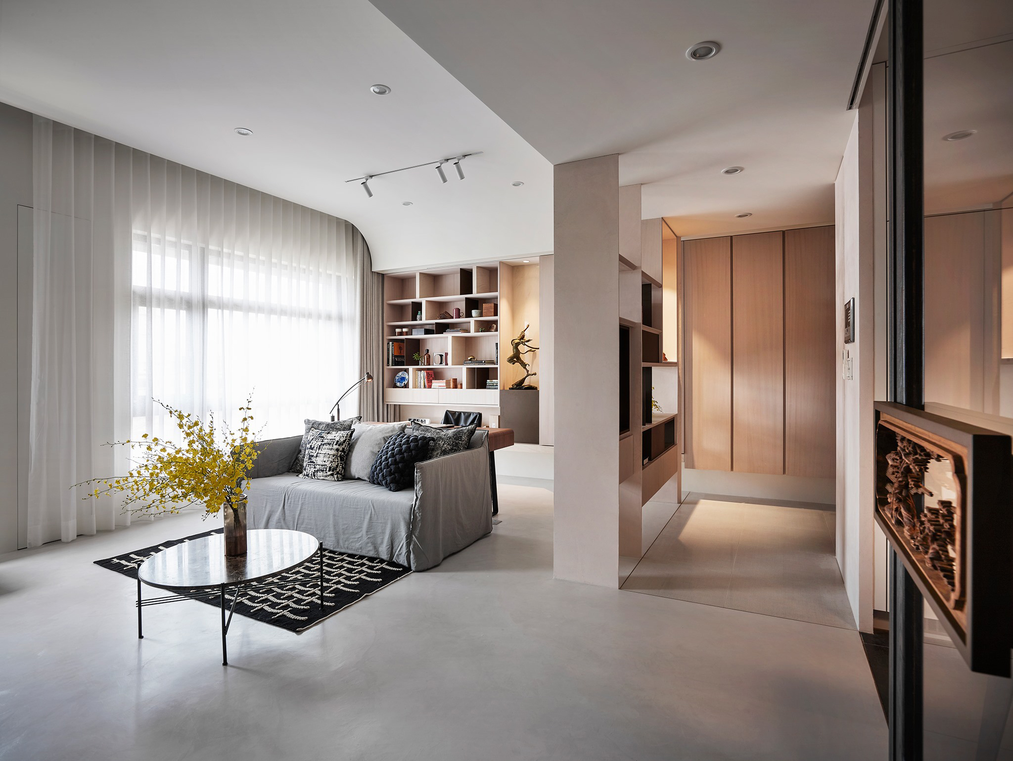 現代混搭風格室內設計家裝案例-客廳 現代混搭風格室內設計家裝案例-客廳