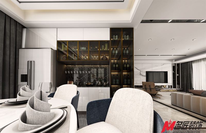 茂名市荔晶新城輕奢風(fēng)格平層裝修案例