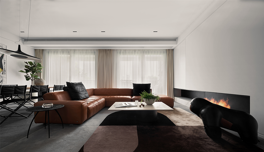 現(xiàn)代極簡風(fēng)格室內(nèi)家裝案例效果圖-客廳 現(xiàn)代極簡風(fēng)格室內(nèi)家裝案例效果圖-客廳