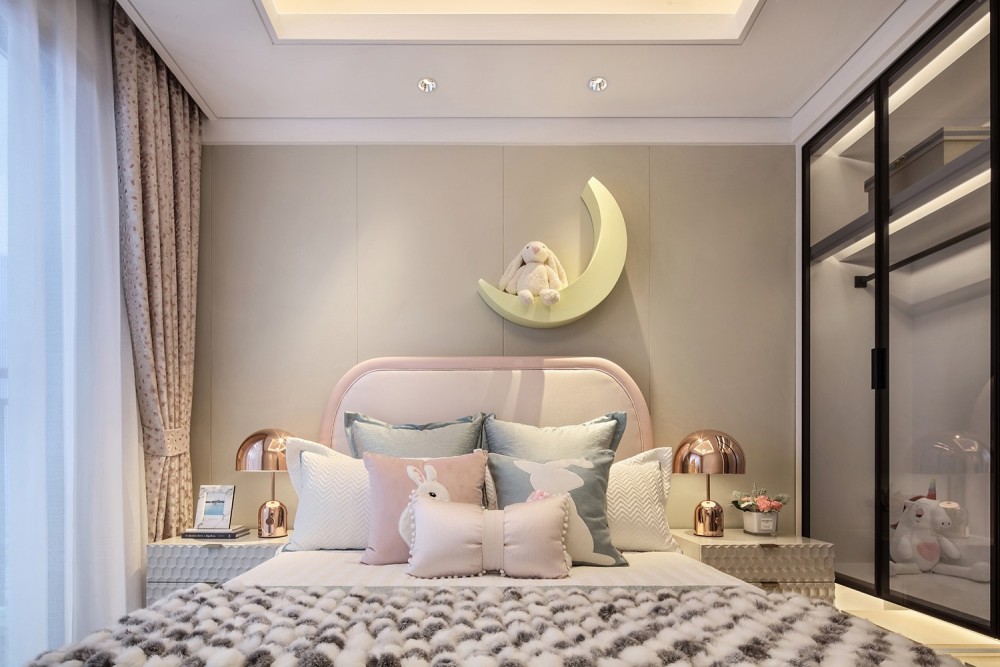 現(xiàn)代輕奢風(fēng)格室內(nèi)設(shè)計(jì)家裝案例-兒童房 現(xiàn)代輕奢風(fēng)格室內(nèi)設(shè)計(jì)家裝案例-兒童房