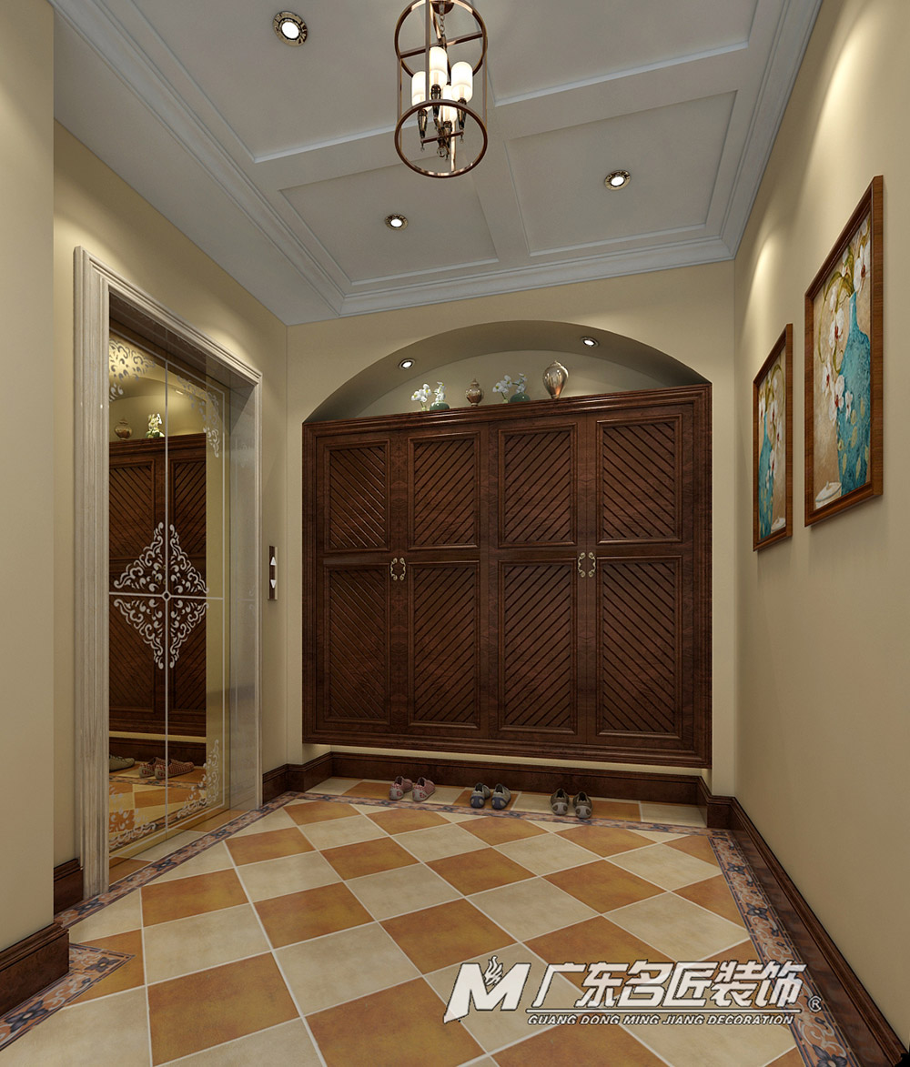 九號別墅410平米美式鄉(xiāng)村風格裝修案例-玄關(guān) 九號別墅410平米美式鄉(xiāng)村風格裝修案例-玄關(guān)