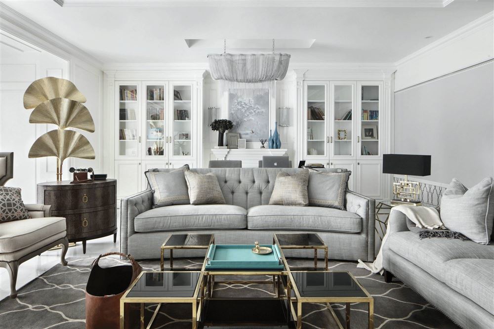 廣州市淘金路小區(qū)輕奢風(fēng)格四居室裝修案例