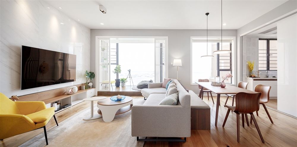 江門市融創(chuàng)御府北歐風(fēng)格三居室裝修案例