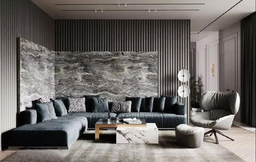 佛山市金科城輕奢風(fēng)格三居室裝修案例