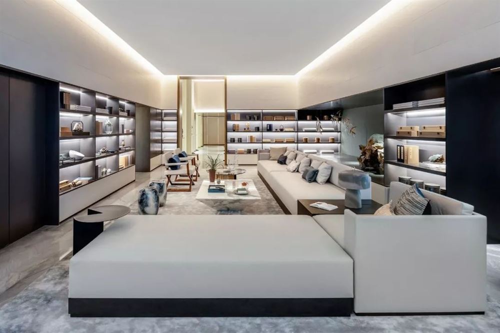 江門市越秀星匯名庭新中式風(fēng)格四居室裝修案例