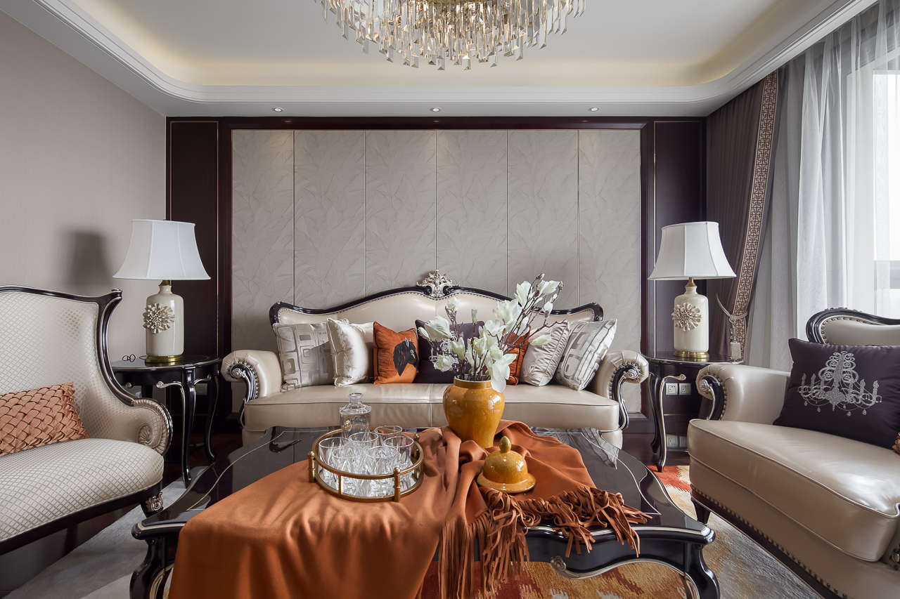 裝修案例歐式輕奢風(fēng)格室內(nèi)裝修效果圖-客廳 裝修案例歐式輕奢風(fēng)格室內(nèi)裝修效果圖-客廳