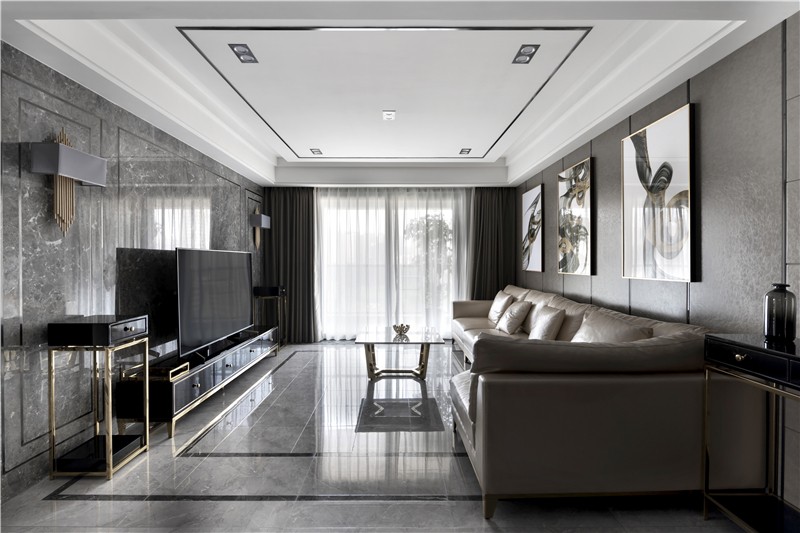裝修公司現(xiàn)代輕奢風(fēng)格裝修效果圖-客廳 裝修公司現(xiàn)代輕奢風(fēng)格裝修效果圖-客廳