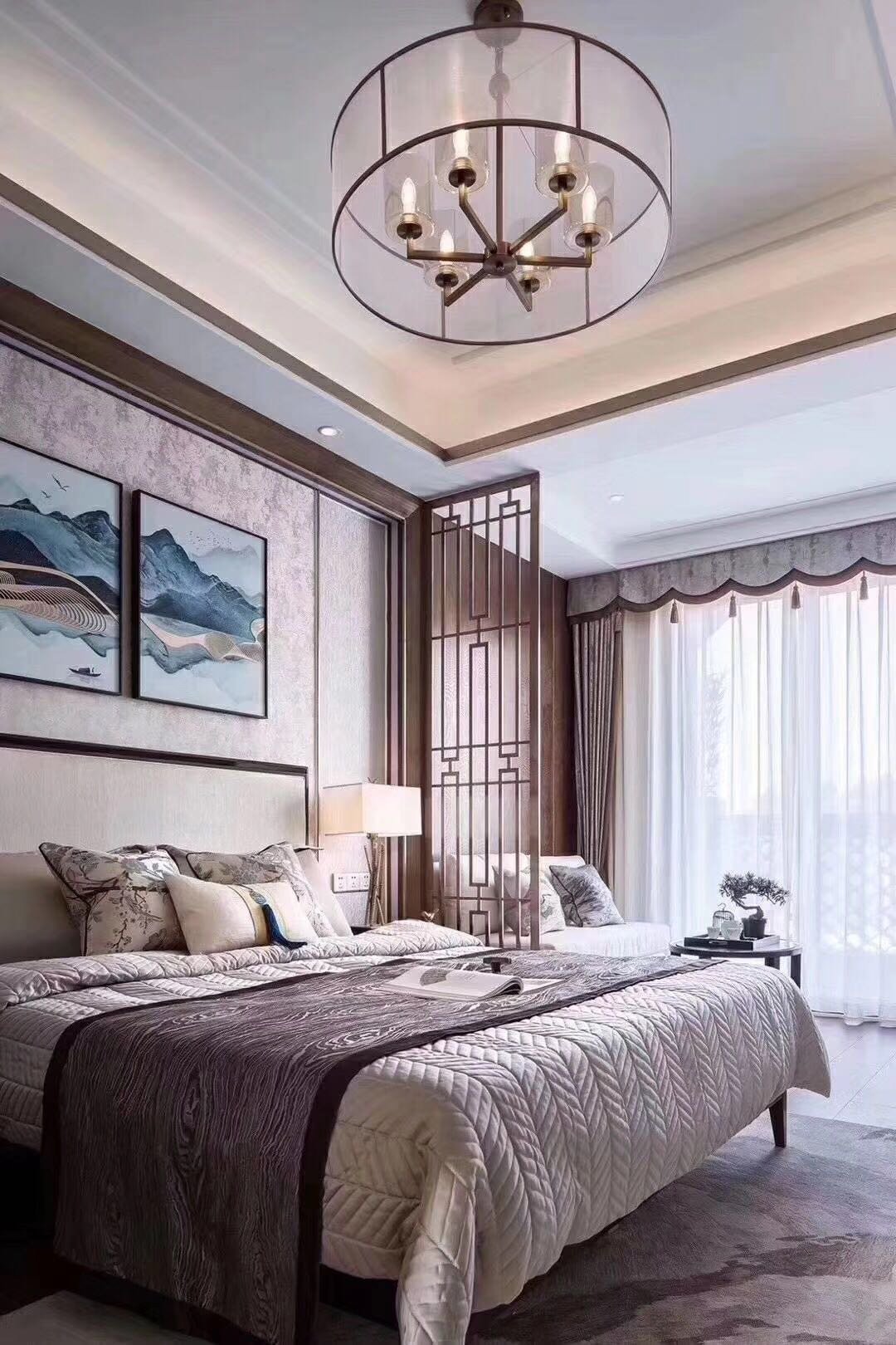 綠地璀璨天城三居130平米新中式風(fēng)格裝修案例-次臥 綠地璀璨天城三居130平米新中式風(fēng)格裝修案例-次臥