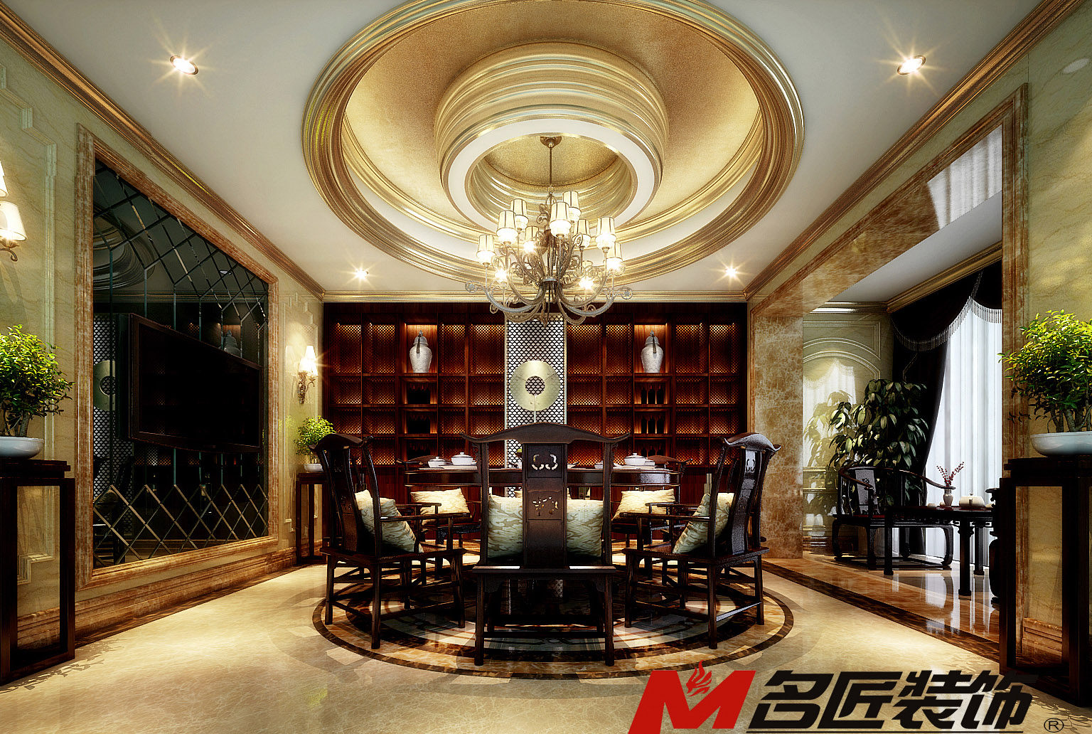 佛山市雅居樂萬象郡歐式風(fēng)格別墅裝修案例