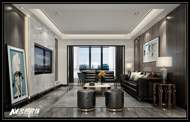 萬科金域華庭暉景閣復(fù)式210平米北歐風(fēng)格裝修案例-二樓會客室 萬科金域華庭暉景閣復(fù)式210平米北歐風(fēng)格裝修案例-二樓會客室