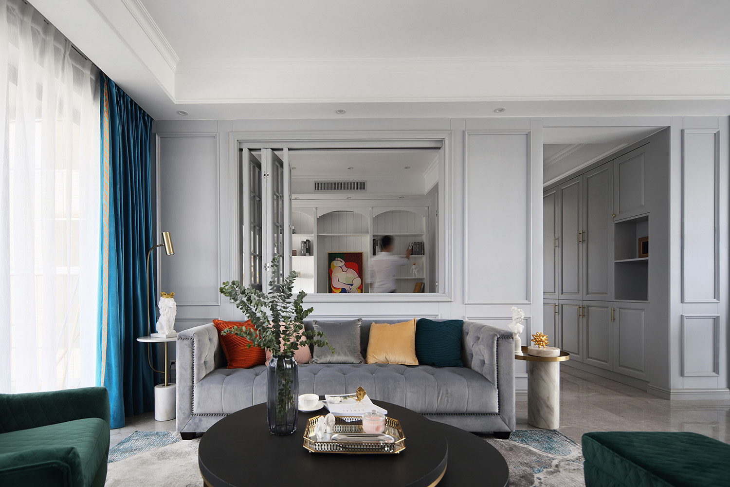 美式簡約風(fēng)格室內(nèi)家裝案例效果圖-客廳沙發(fā) 美式簡約風(fēng)格室內(nèi)家裝案例效果圖-客廳沙發(fā)