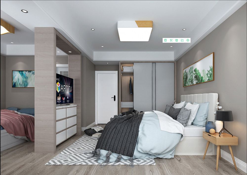 臺(tái)州市北山菜場(chǎng)邊現(xiàn)代簡(jiǎn)約風(fēng)格三居室裝修案例