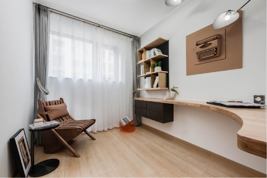 現(xiàn)代簡約風(fēng)格室內(nèi)家裝案例效果圖-書房 現(xiàn)代簡約風(fēng)格室內(nèi)家裝案例效果圖-書房