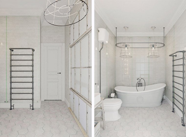 純白優(yōu)雅工業(yè)風(fēng)格室內(nèi)家裝設(shè)計-衛(wèi)生間