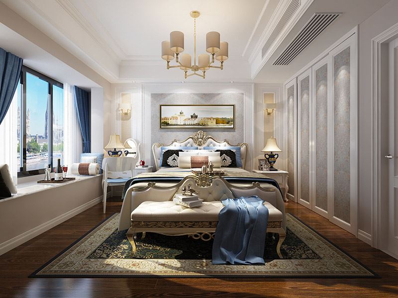 佛山市保利中央公園現(xiàn)代風格三居室裝修案例