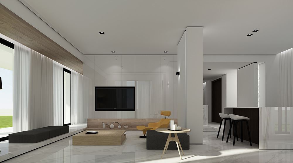 廣州市富力天朗明居現(xiàn)代簡約風格別墅裝修案例