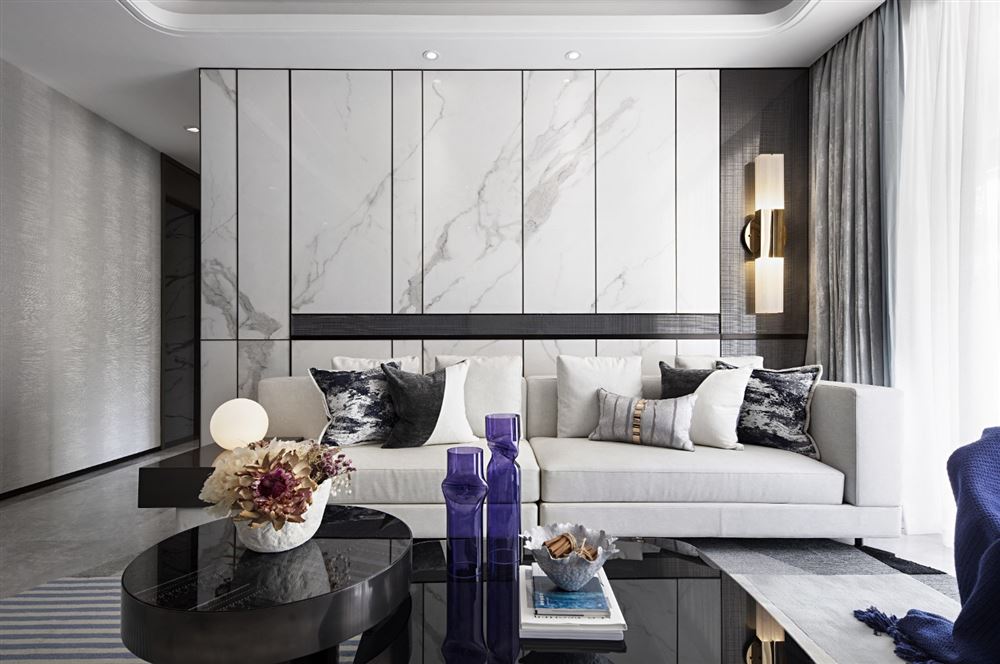 佛山市旭輝江山輕奢風(fēng)格別墅裝修案例