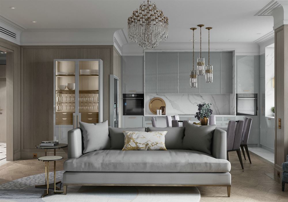 佛山市順德華潤置地廣場(chǎng)歐式風(fēng)格四居室裝修案例