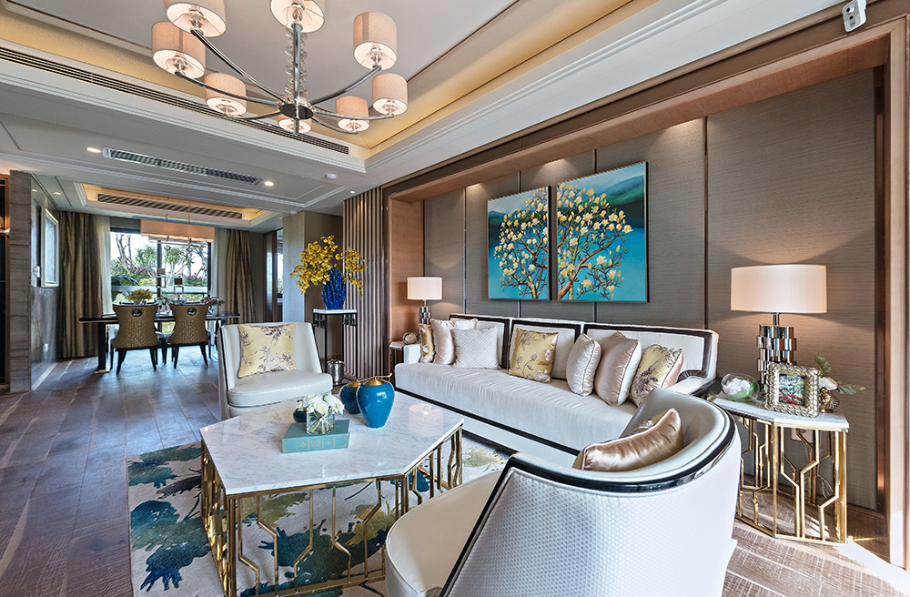 新中式風格室內(nèi)裝修設計效果圖-恒大西江天悅平層195平米-室內(nèi)裝修設計客廳 新中式風格室內(nèi)裝修設計效果圖-恒大西江天悅平層195平米-室內(nèi)裝修設計客廳