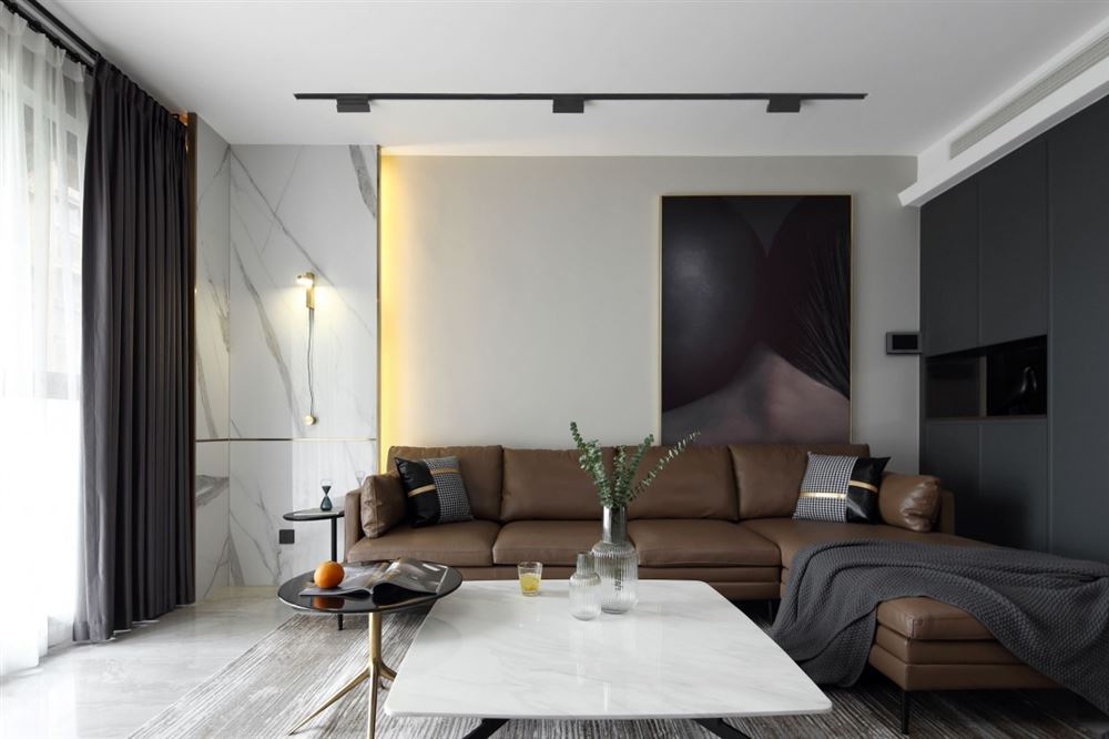 廣州市富力泉天下別墅現(xiàn)代簡約風(fēng)格三居室裝修案例