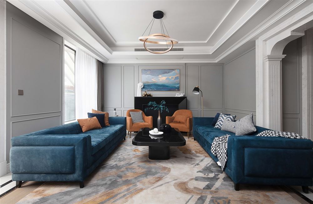 廣州市福今路小區(qū)輕奢風(fēng)格三居室裝修案例