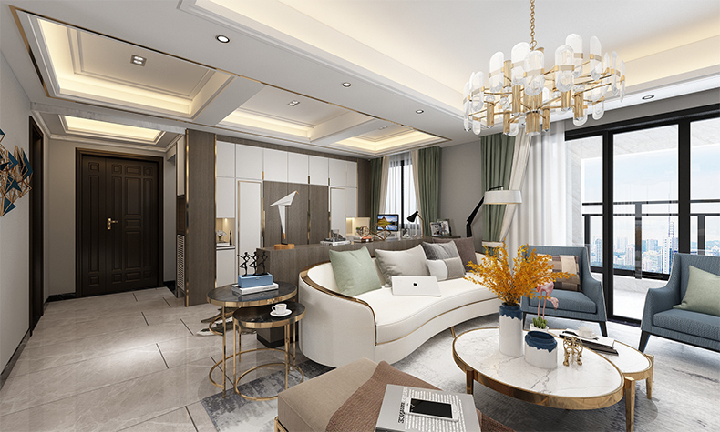 現(xiàn)代簡約風(fēng)格室內(nèi)裝修效果圖-佛山同濟(jì)廣場三居130平米-室內(nèi)客廳裝修 現(xiàn)代簡約風(fēng)格室內(nèi)裝修效果圖-佛山同濟(jì)廣場三居130平米-室內(nèi)客廳裝修