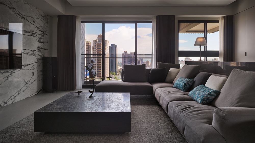 佛山市萬科金域時(shí)光(商業(yè))輕奢風(fēng)格三居室裝修案例