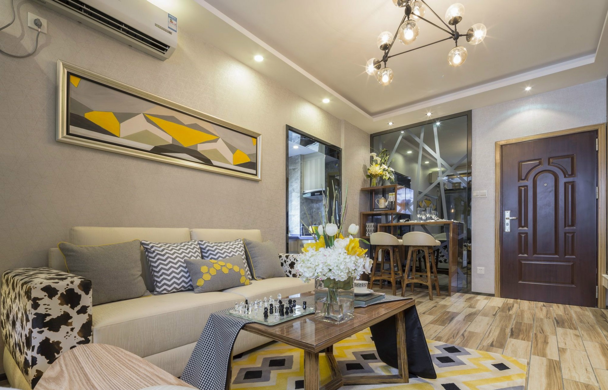 佛山市萬科金域水岸現(xiàn)代簡約風(fēng)格二居室裝修案例